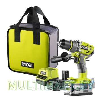 Дрель-шуруповерт Ryobi R18PD7-252S (с 2-мя АКБ, сумка)